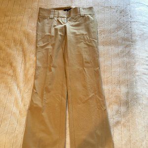 Beige High End, Sleek Khaki Pants by Fashionista